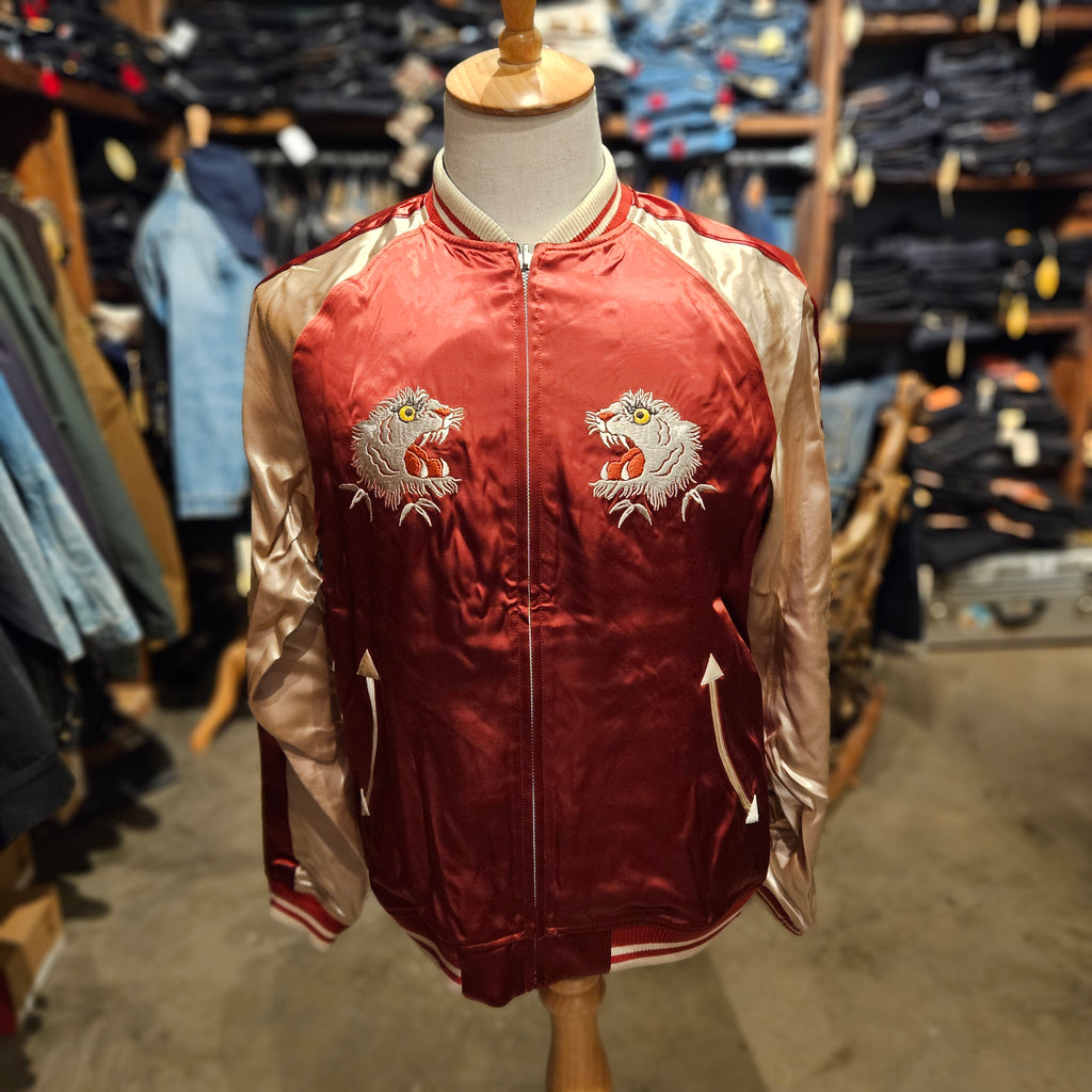 THE FLAT HEAD - FN-OJ-SV006 Souvenir Jacket Tiger & Dragon