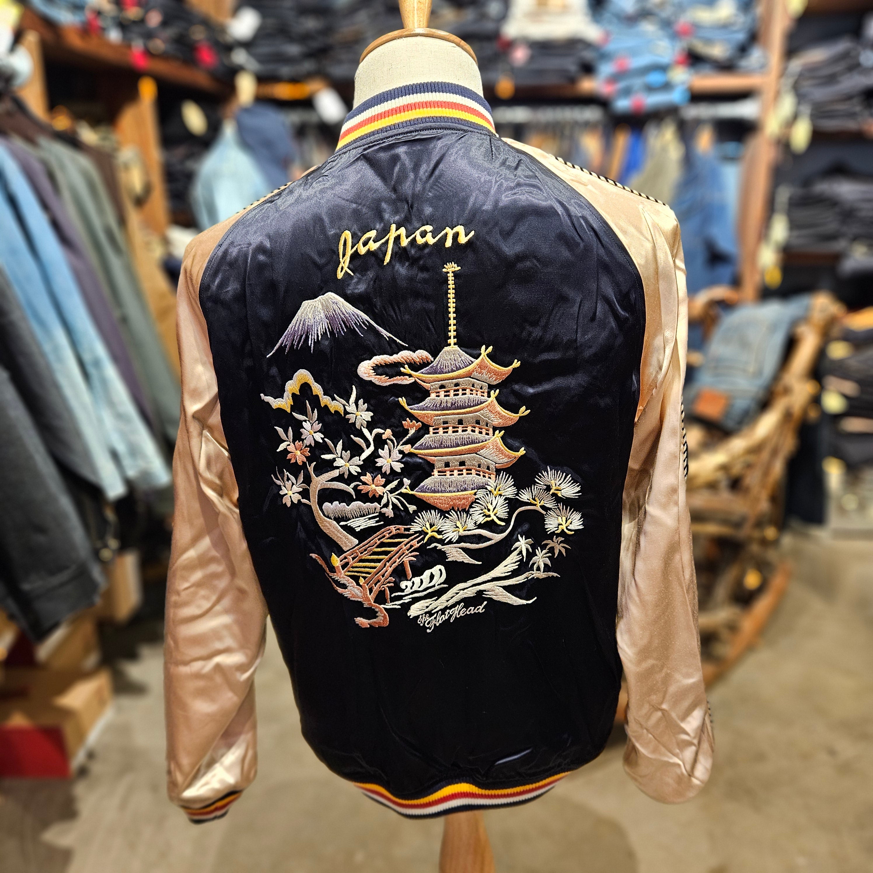 THE FLAT HEAD - FN-OJ-SV006 Souvenir Jacket Tiger & Dragon – Pinkomo