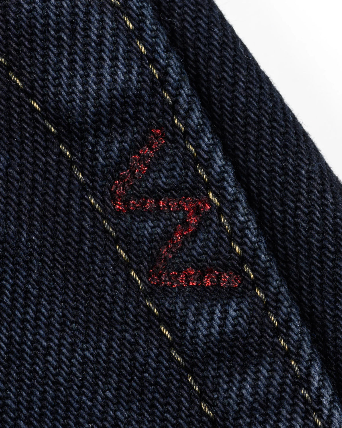 IH-888S-21od 21oz Relaxed Tapered Cut Jeans - Indigo Overdyed Black