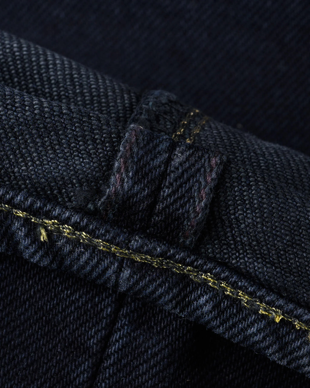 IH-888S-21od 21oz Relaxed Tapered Cut Jeans - Indigo Overdyed Black