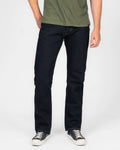 IH-888S-21od 21oz Relaxed Tapered Cut Jeans - Indigo Overdyed Black