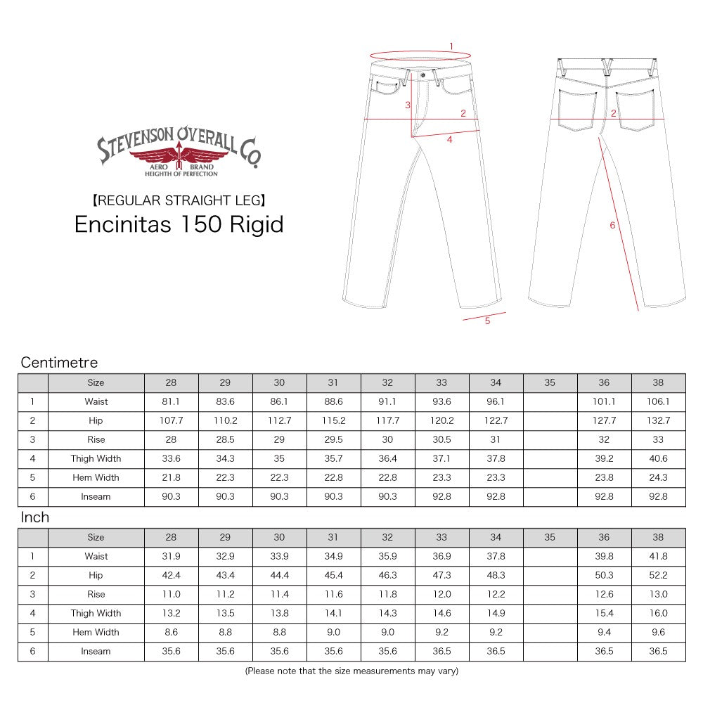 Stevenson Overall Co. - Encinitas – 150 - Regular Straight Leg - Indigo Rigid