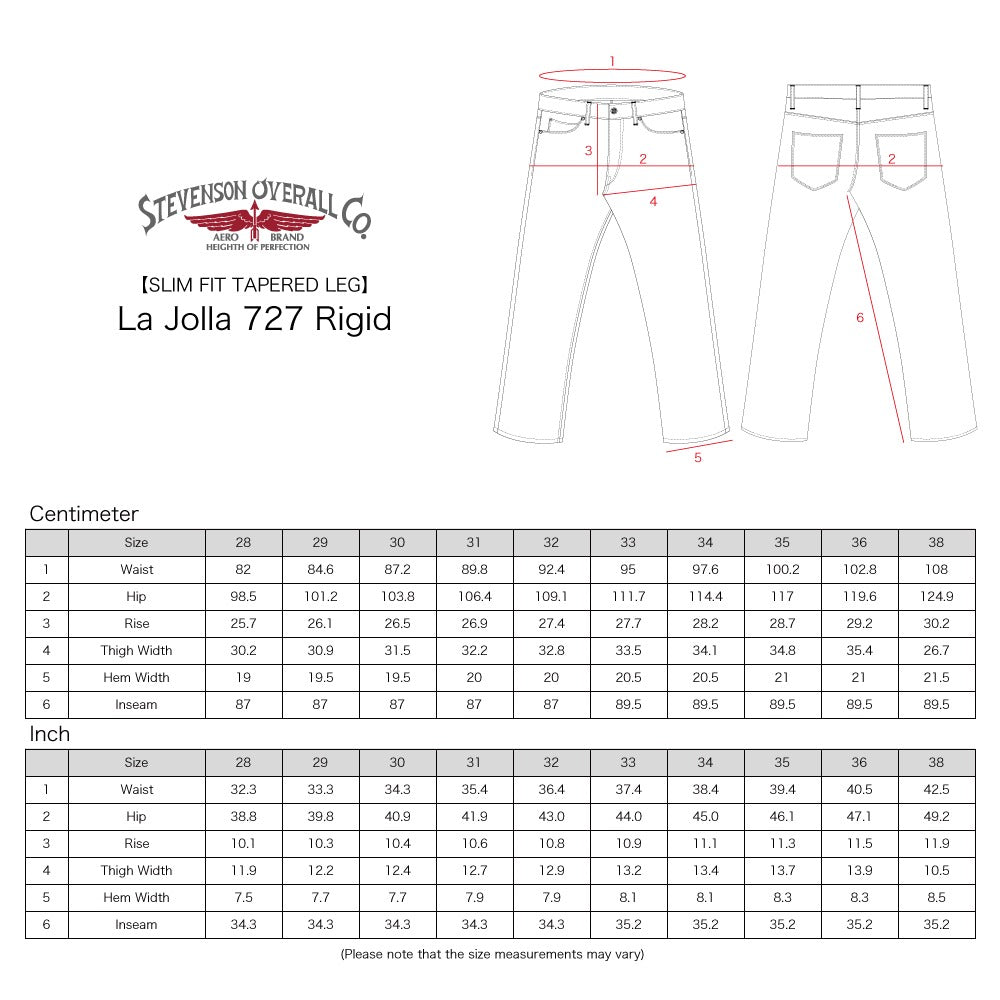 Stevenson Overall Co. - La Jolla – 727 Indigo Rigid