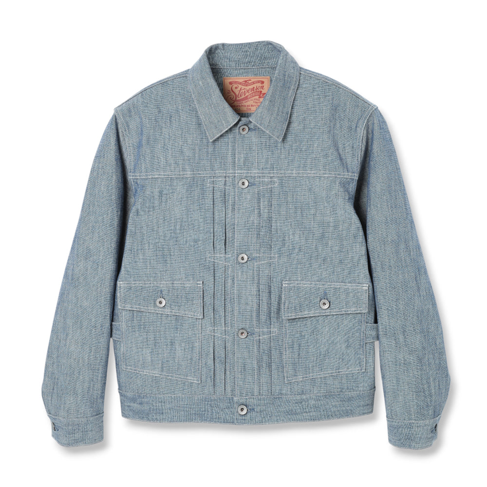 Stevenson Overall Co. Ranchclad - 202 Pleated Jacket Light Indigo