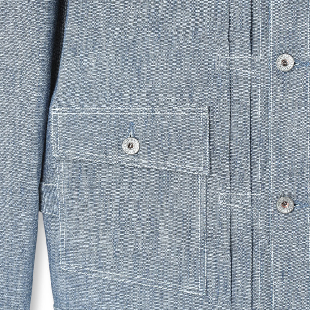 Stevenson Overall Co. Ranchclad - 202 Pleated Jacket Light Indigo
