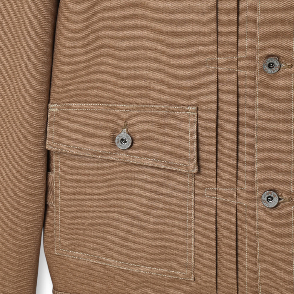 Stevenson Overall Co. Ranchclad - 202 Pleated Jacket Brown Duck Canvas