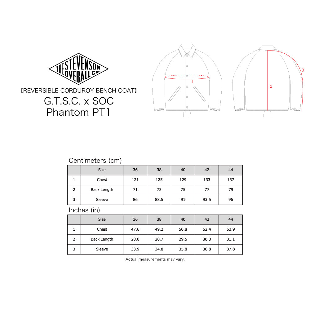 Stevenson Overall Co. G.T.S.C. x SOC Phantom - PT1 Reversible jacket