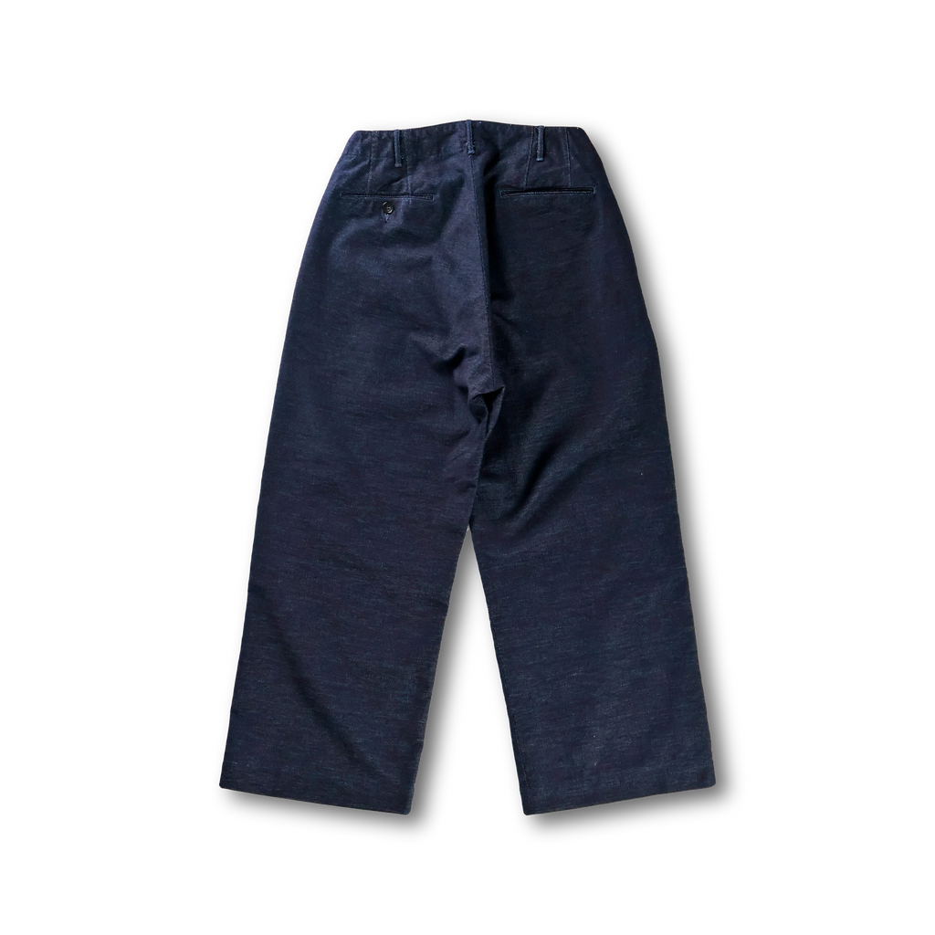 Fullcount 1146 Indigo Pique Wide Tuck Trousers