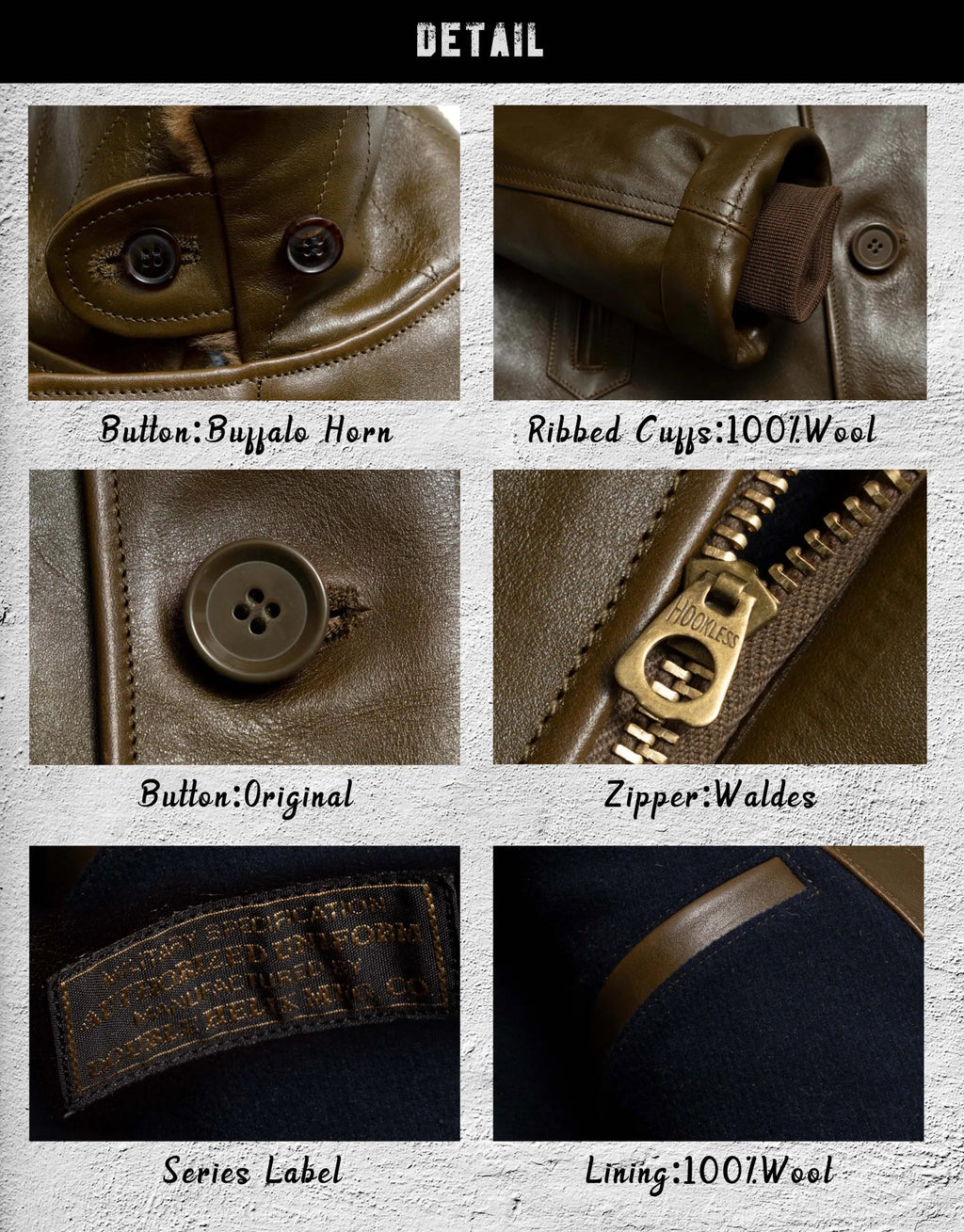 Double Helix TYPE N-1 DECK JACKET Horsehide - OLIVE