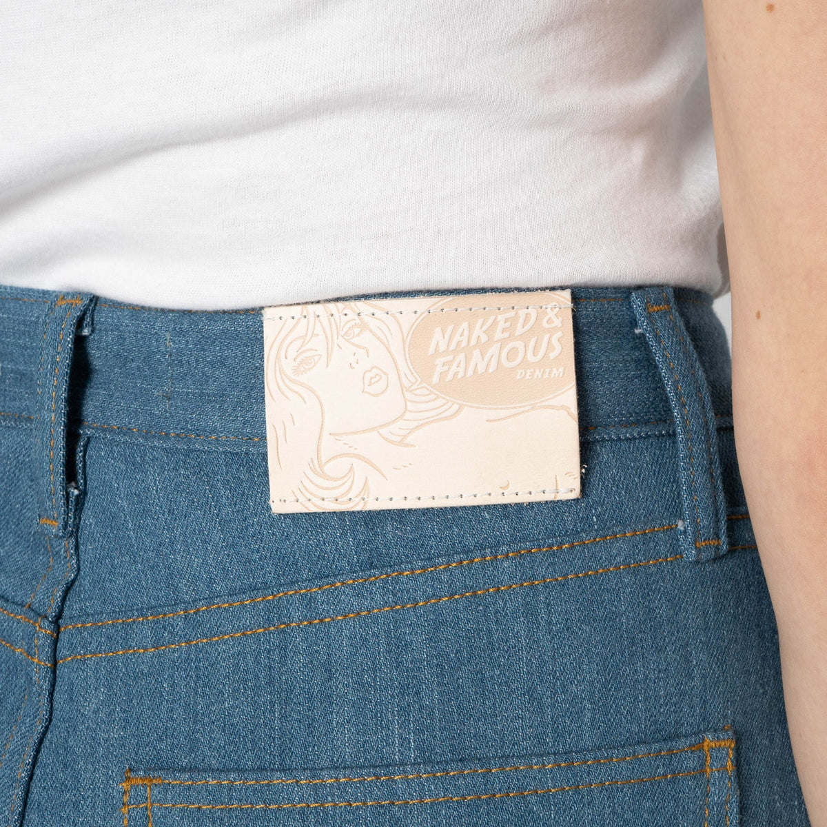 Naked And Famous - Womens True Girl - Vintage Blues Selvedge