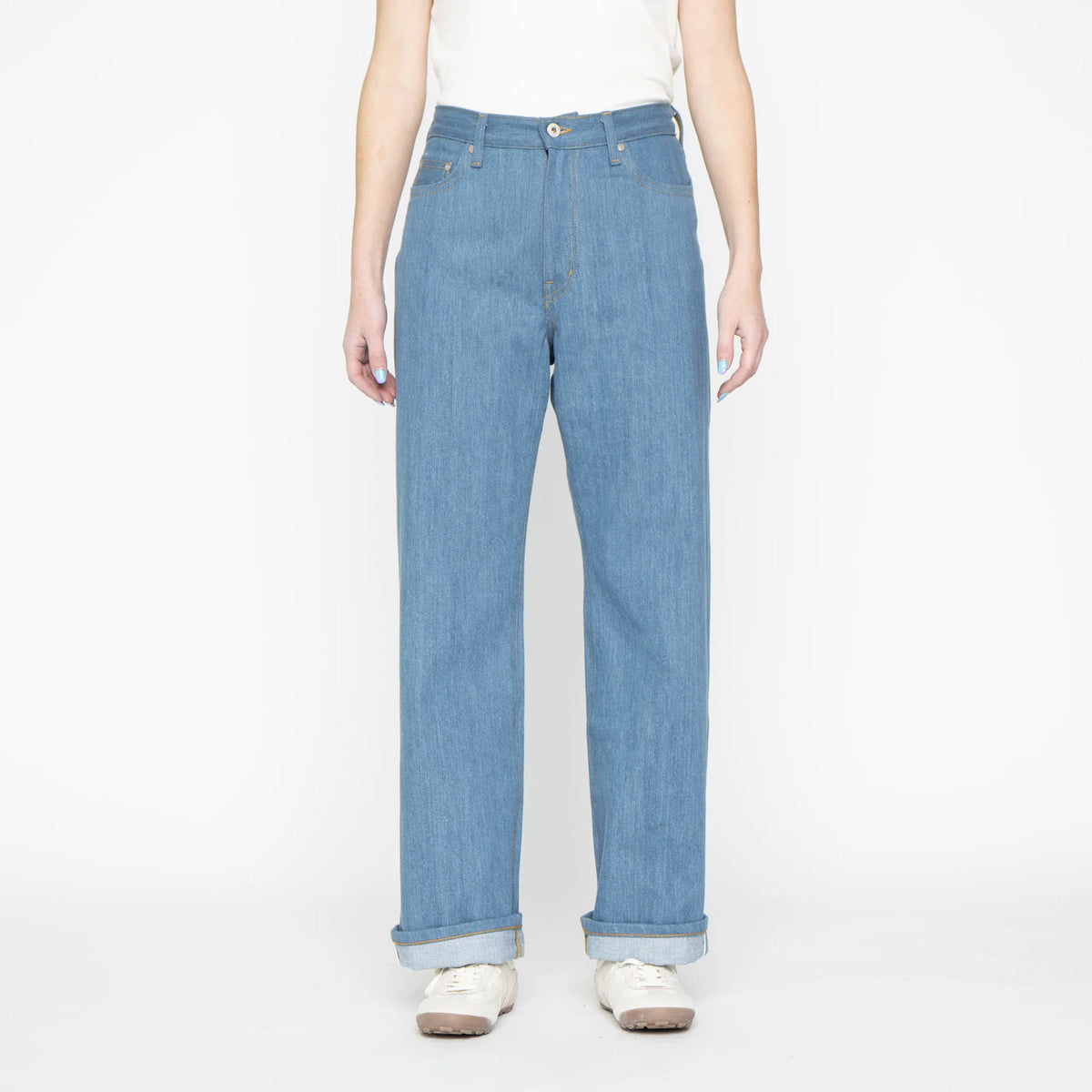 Naked And Famous - Womens Strong Girl - Vintage Blues Selvedge