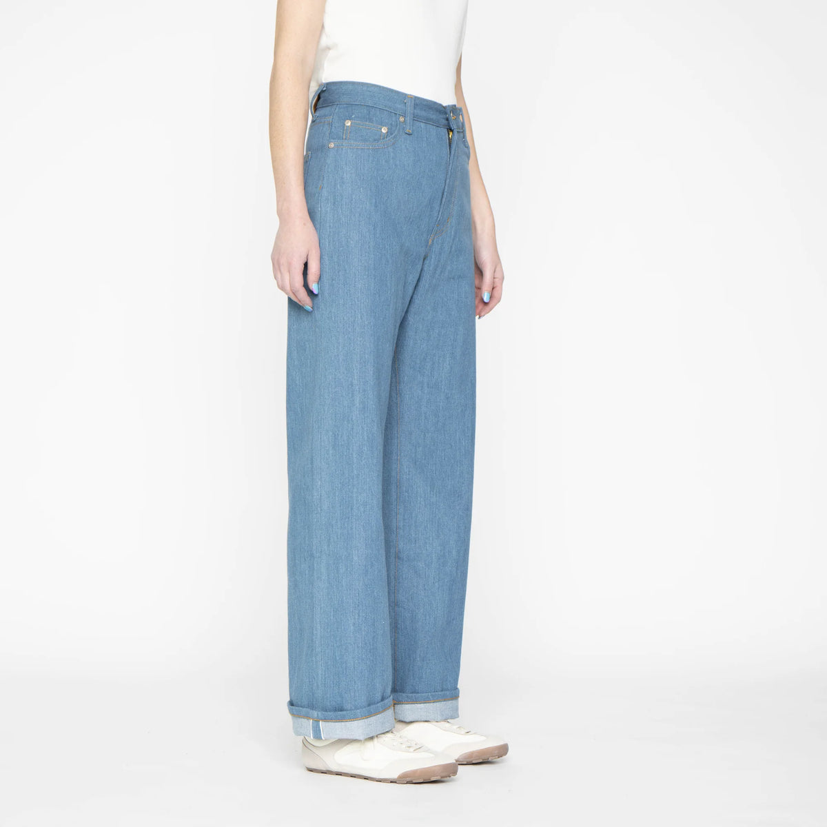 Naked And Famous - Womens Strong Girl - Vintage Blues Selvedge