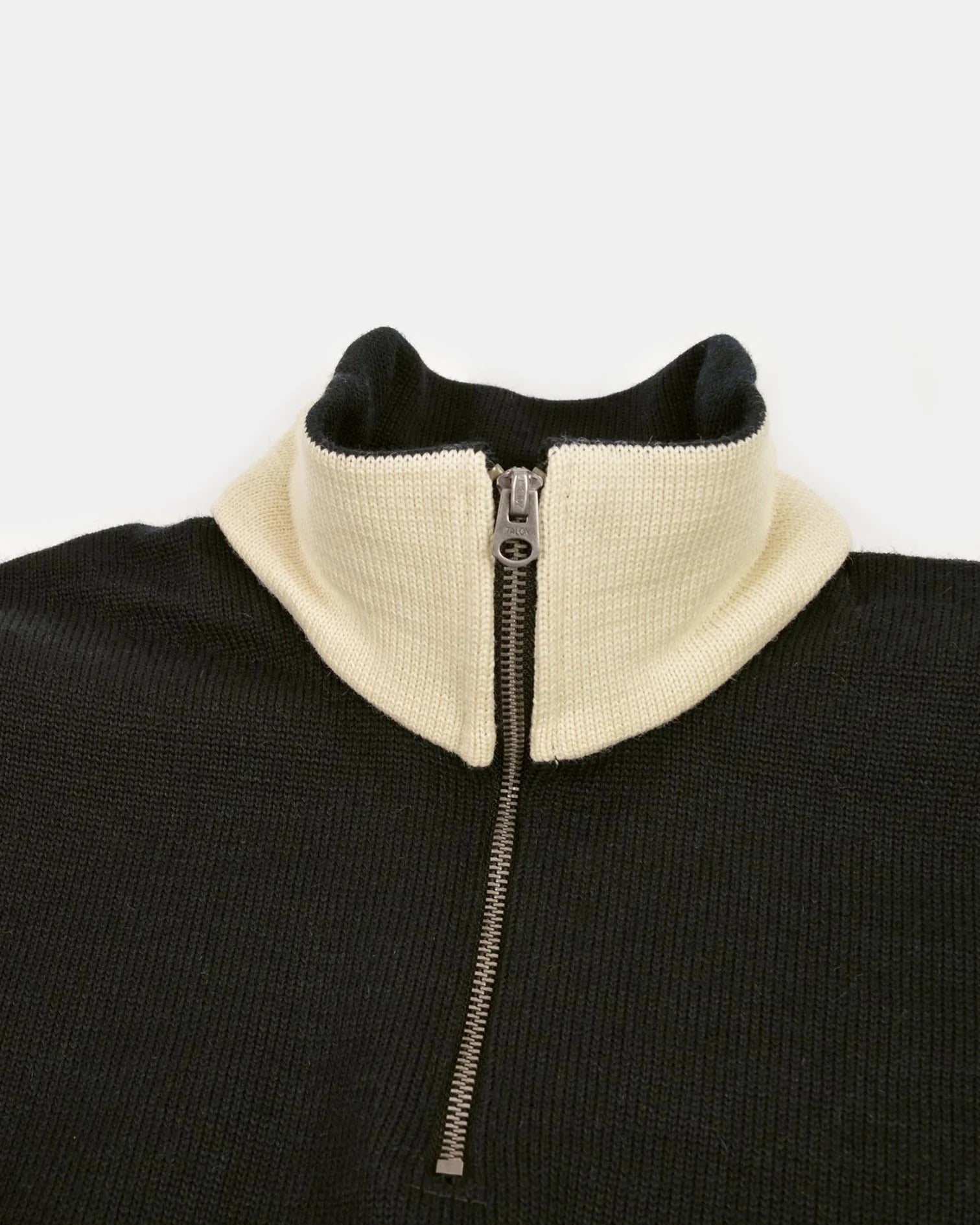 Dehen Motorcycle Sweater - Black / Off White