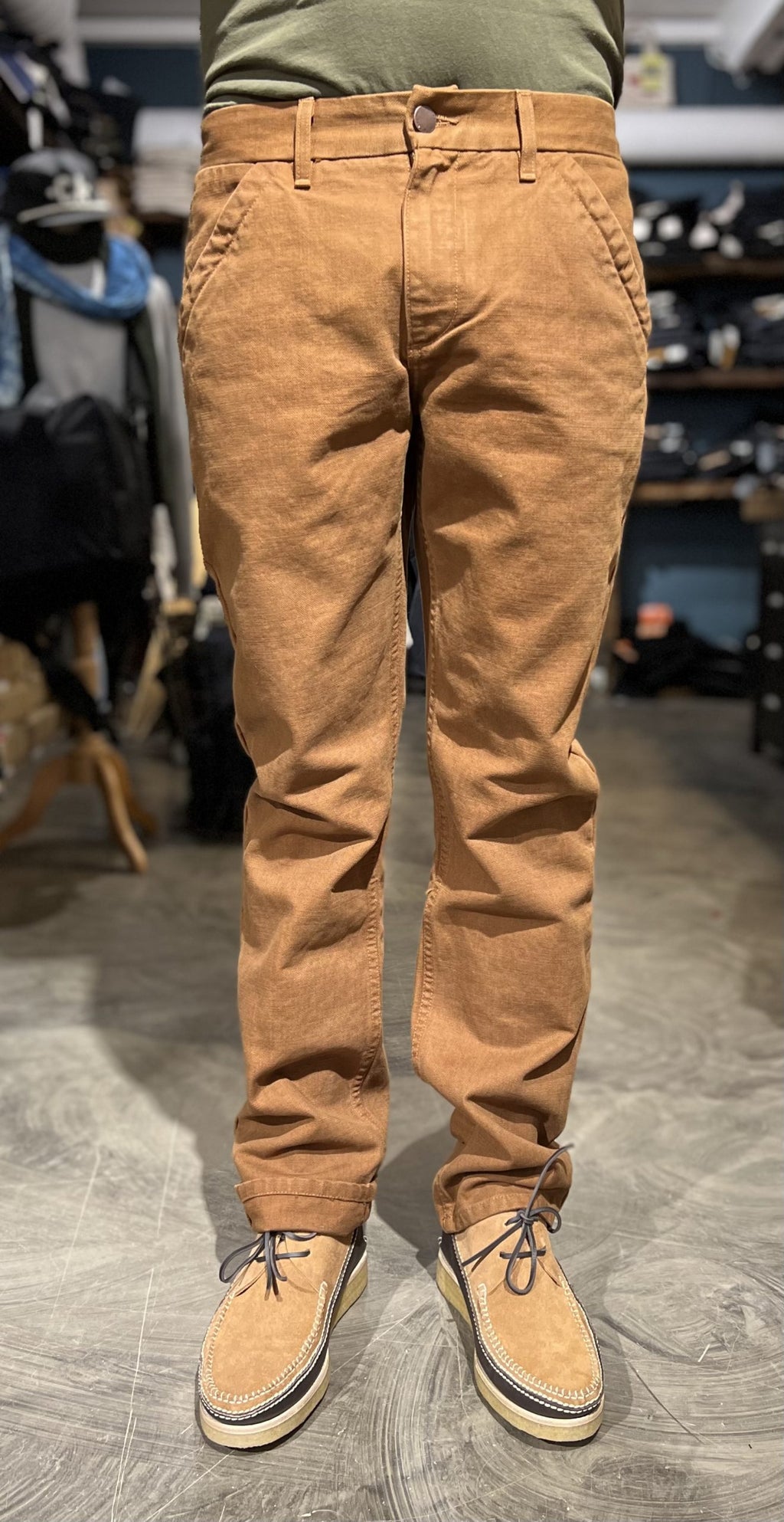 Freenote Cloth - Workers Chino Slim Fit 14 Ounce Slub - Rust