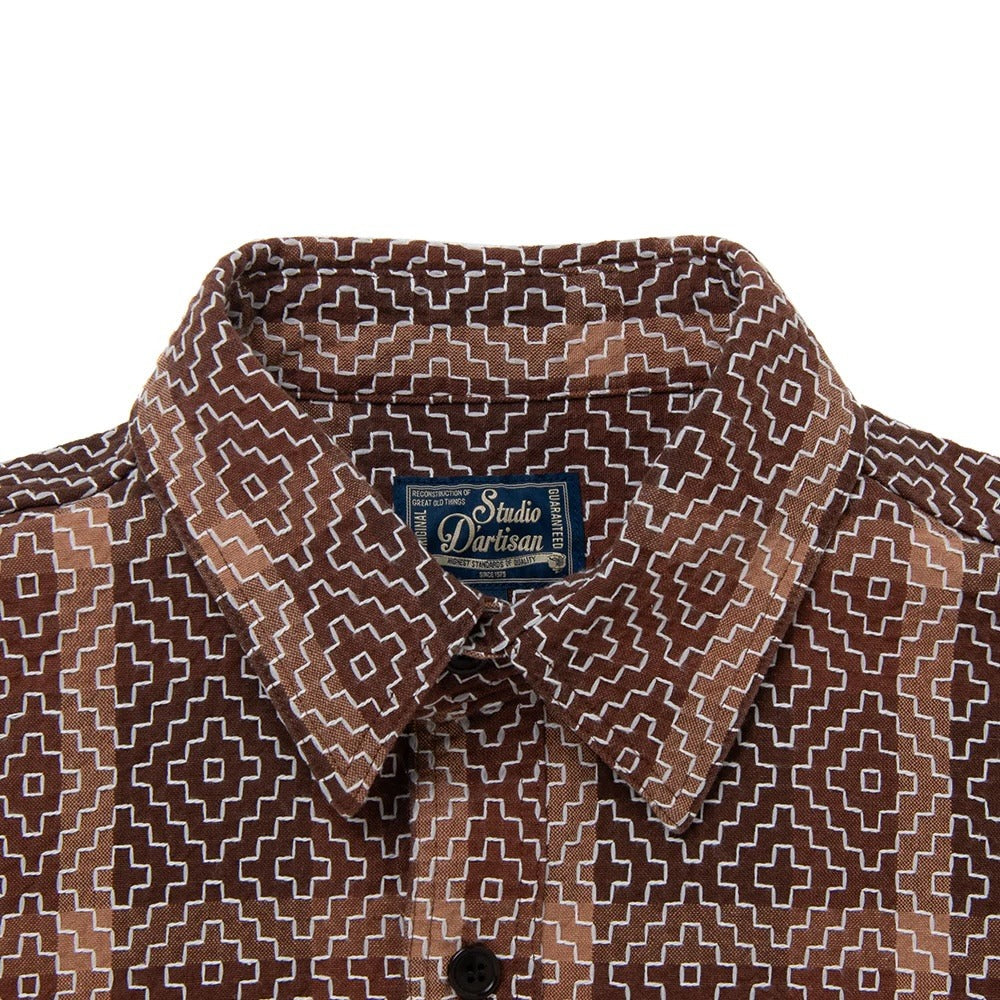 Studio D'Artisan 5726 Persimmon Tannin Work Shirt