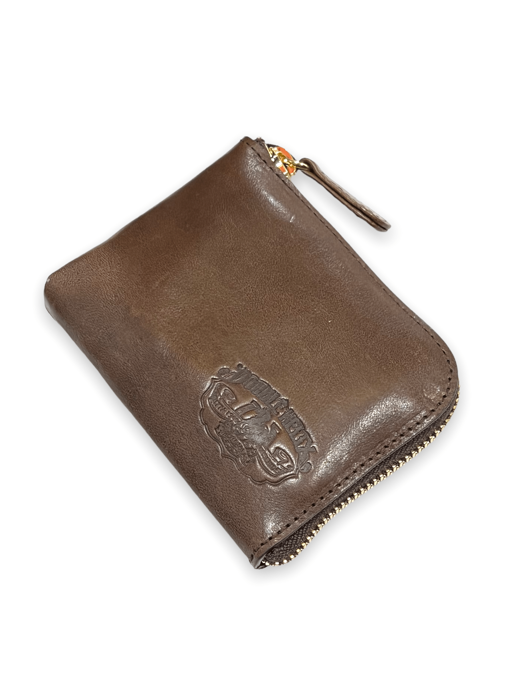 Double Helix Coin Case - Dark Brown