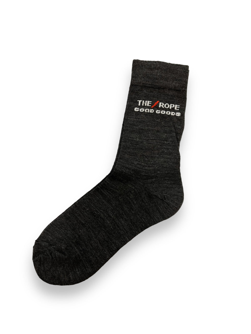 The Rope Thin Merino Wool Sock Gray