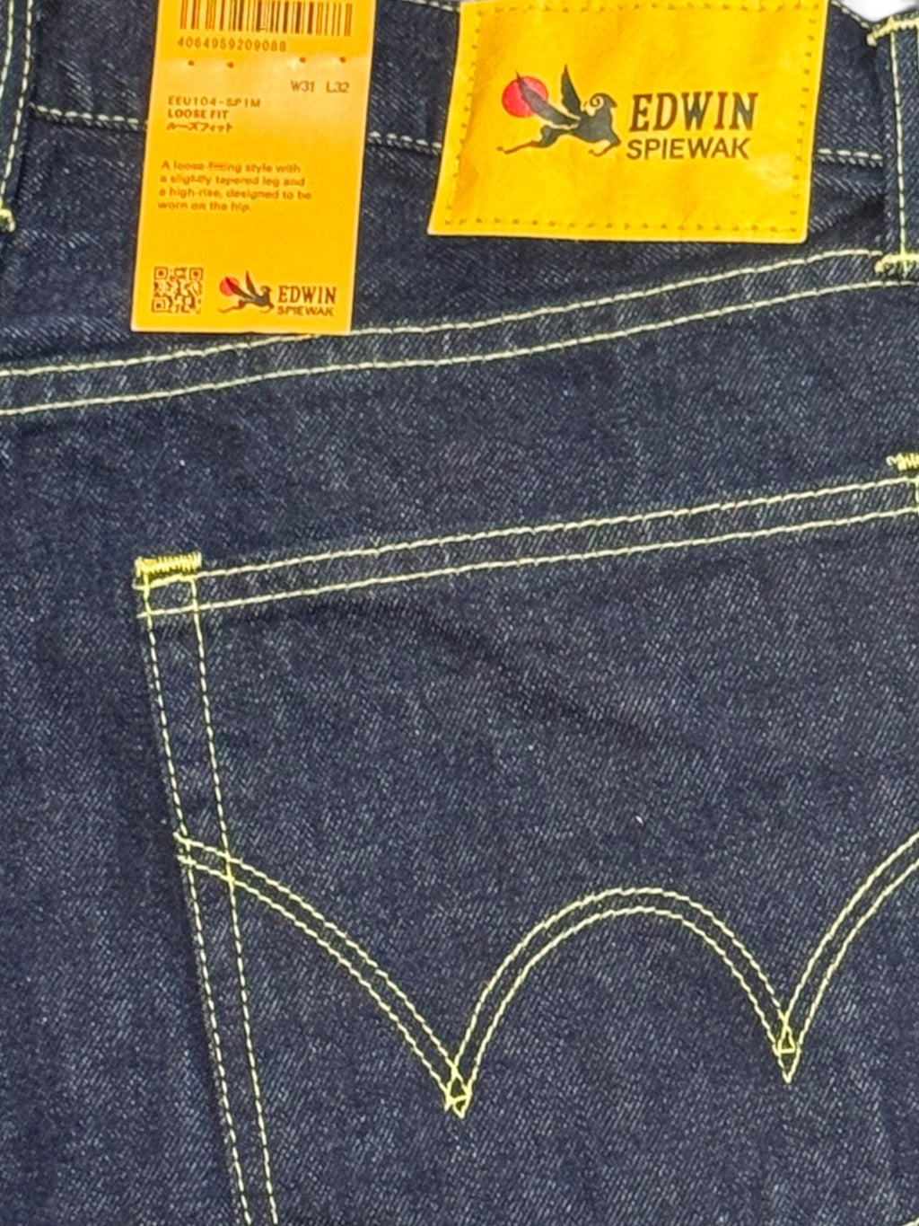 Edwin X Spiewak Loose  Fit 13.5oz Dark Pure indigo rainbow selvage