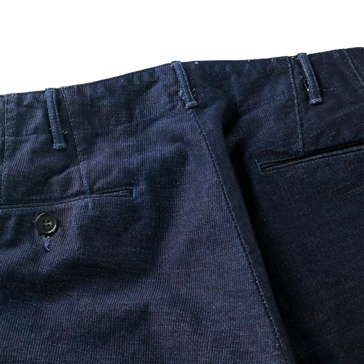 Fullcount 1146 Indigo Pique Wide Tuck Trousers