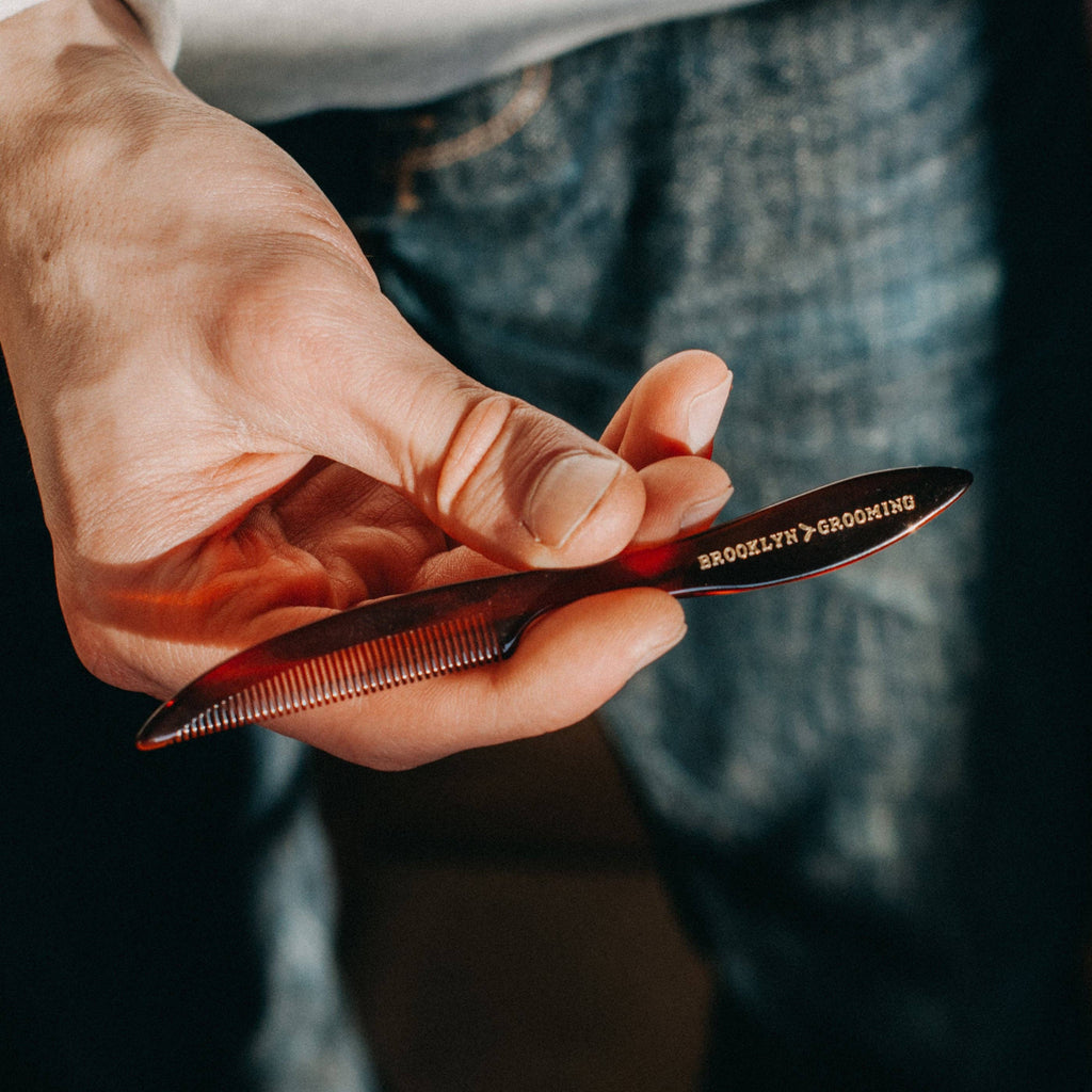 Brooklyn Grooming Men's Handmade Mustache - Beard Comb