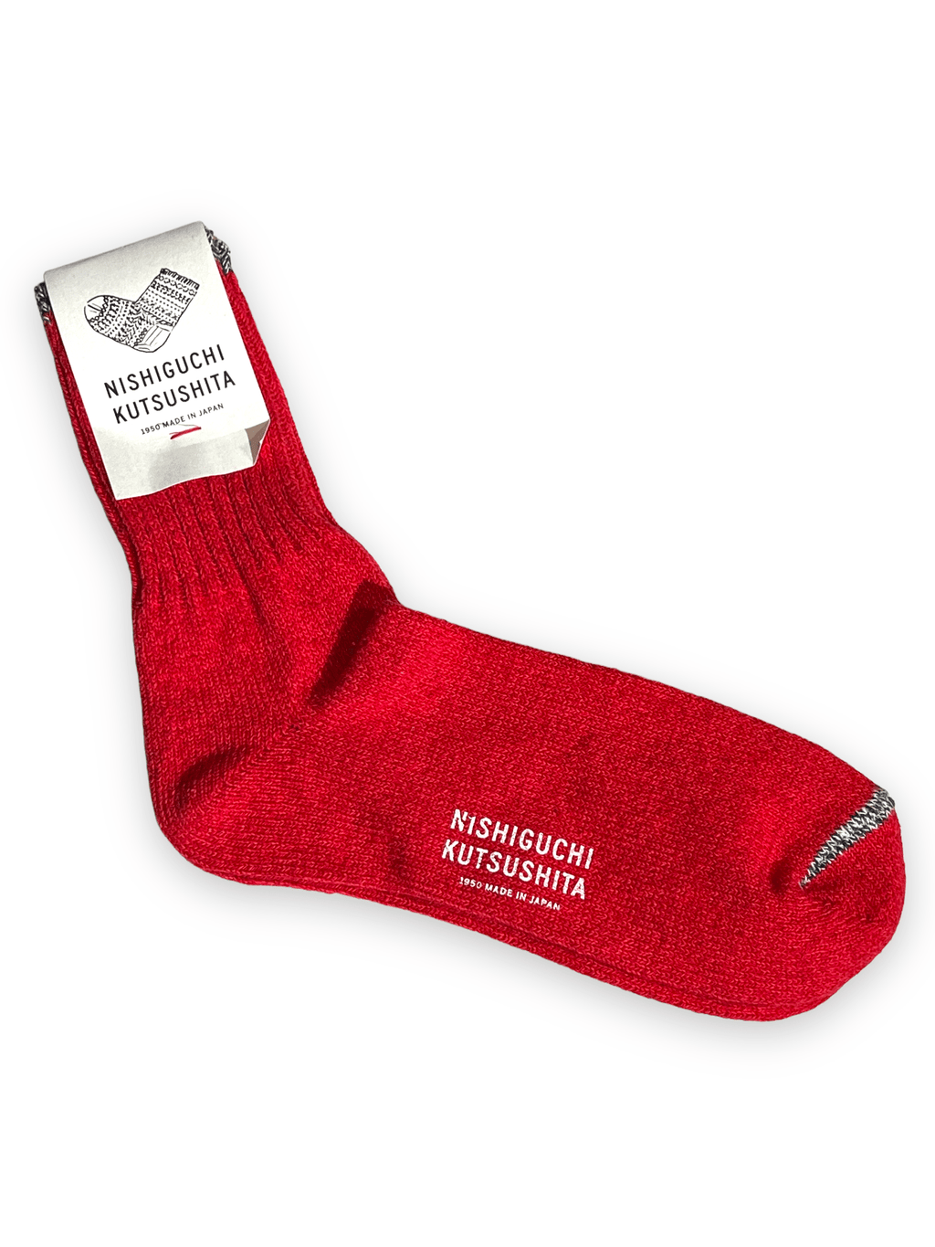 Nishiguchi Kutsushita Boston Wool/Cotton Socks Mustard