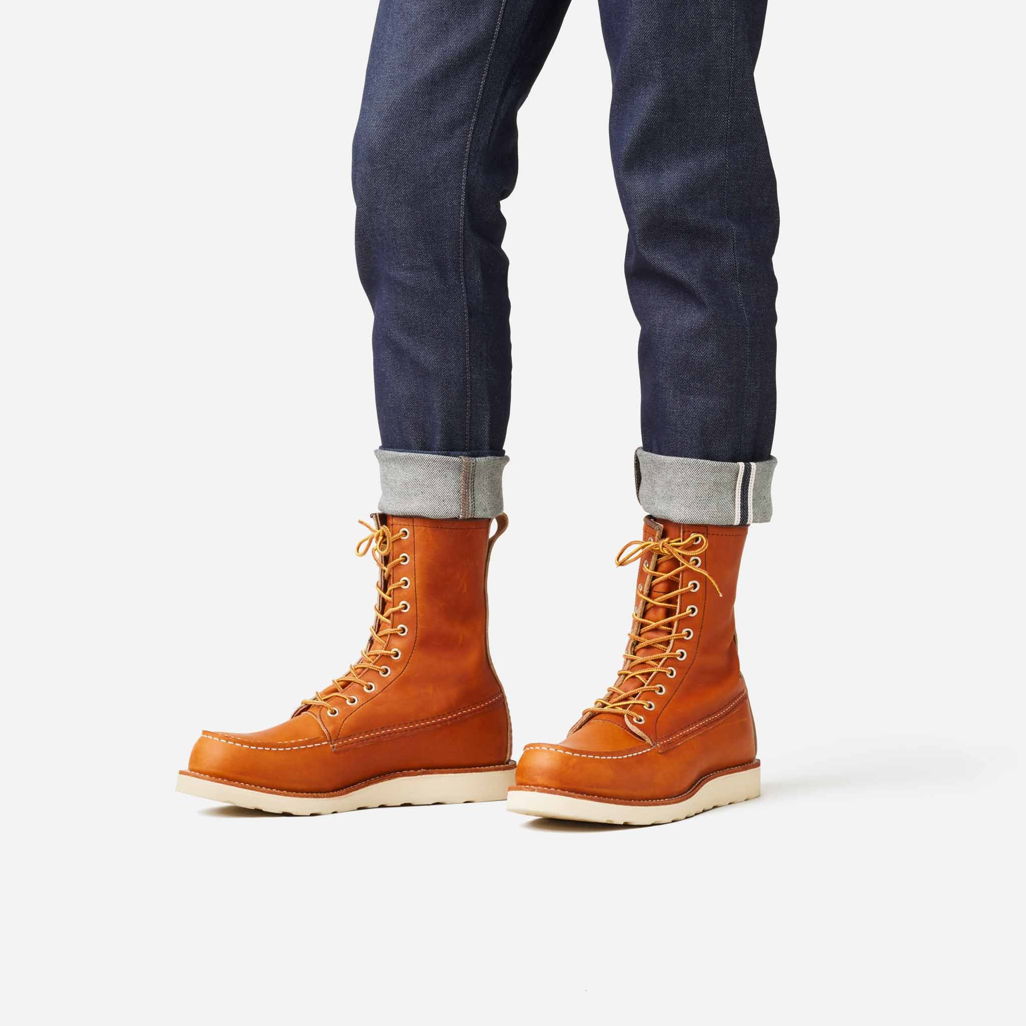 Red Wing 877 8" Oro Legacy Moc Toe Boot