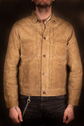 Freenote Cloth Riders Jacket Waxed Canvas Tobacco