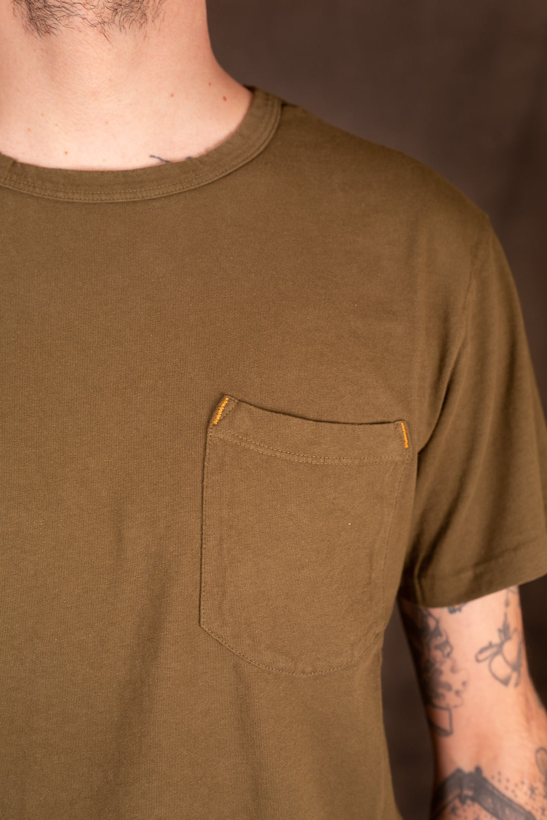 Freenote Cloth 9 Ounce Pocket T-Shirt Olive