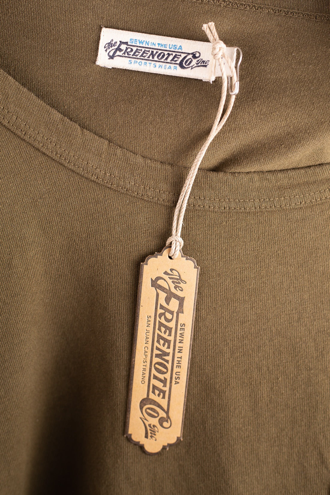 Freenote Cloth 9 Ounce Pocket T-Shirt Olive