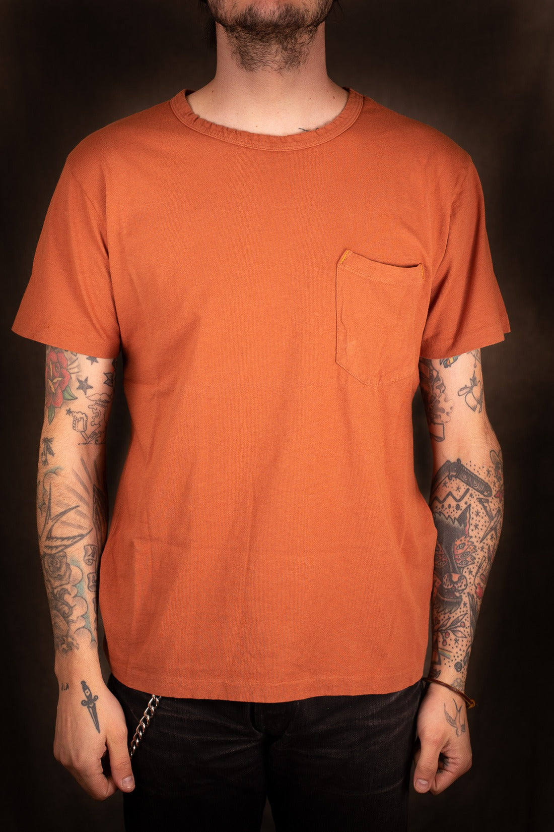 Freenote Cloth 9 Ounce Pocket T-Shirt Rust