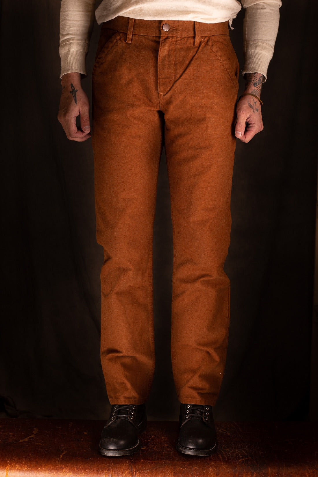 Freenote Cloth - Workers Chino Slim Fit 14 Ounce Slub - Rust