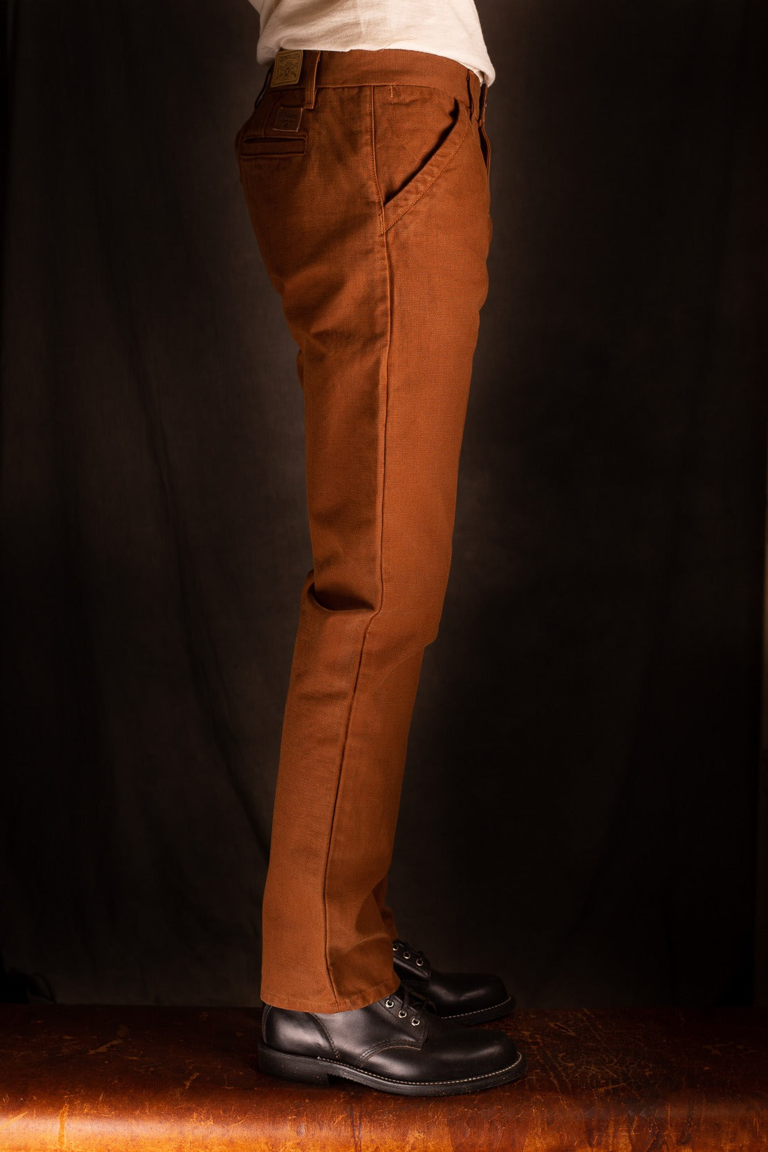 Freenote Cloth - Workers Chino Slim Fit 14 Ounce Slub - Rust