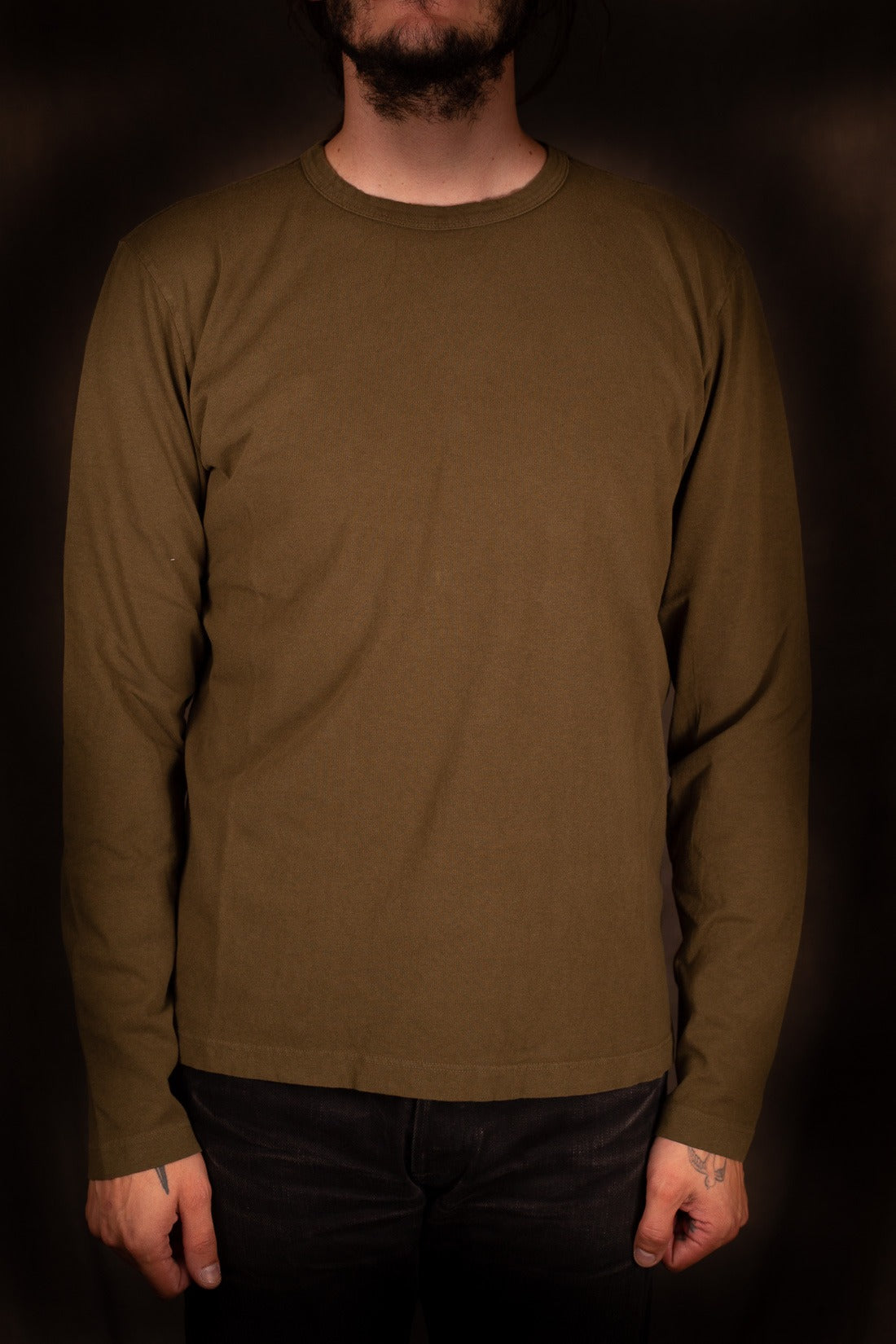 Freenote Cloth 9 ounce t-shirt L/S Olive
