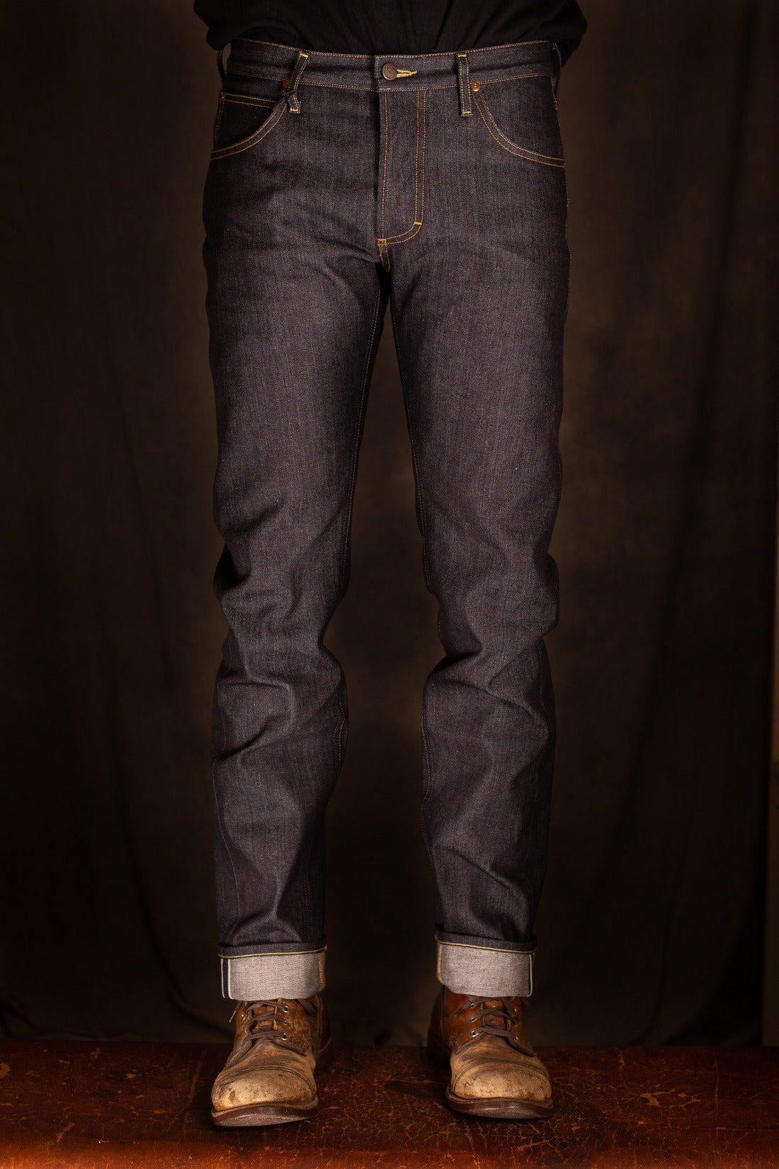 LEE 101 S REGULAR SELVAGE DENIM JEANS - 13.75 OZ