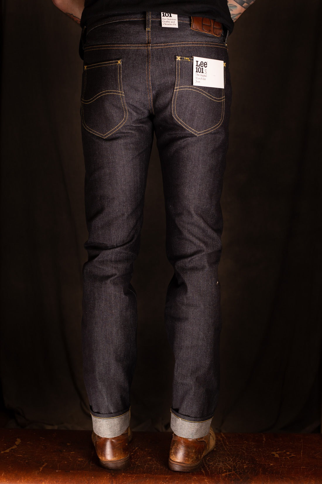 LEE 101 S REGULAR SELVAGE DENIM JEANS - 13.75 OZ