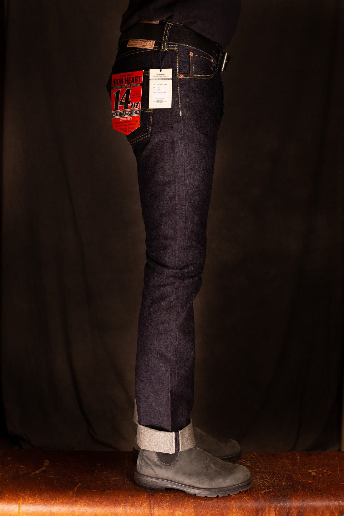 Iron Heart IH-555S-142  14oz Selvedge Denim Slim Jeans