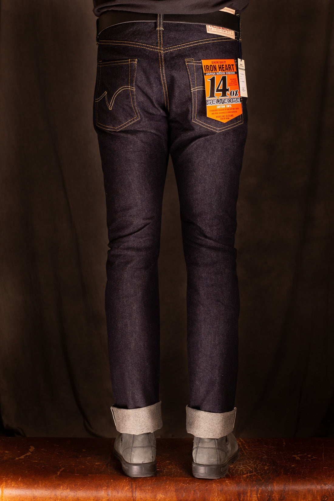 Iron Heart IH-555S-142  14oz Selvedge Denim Slim Jeans