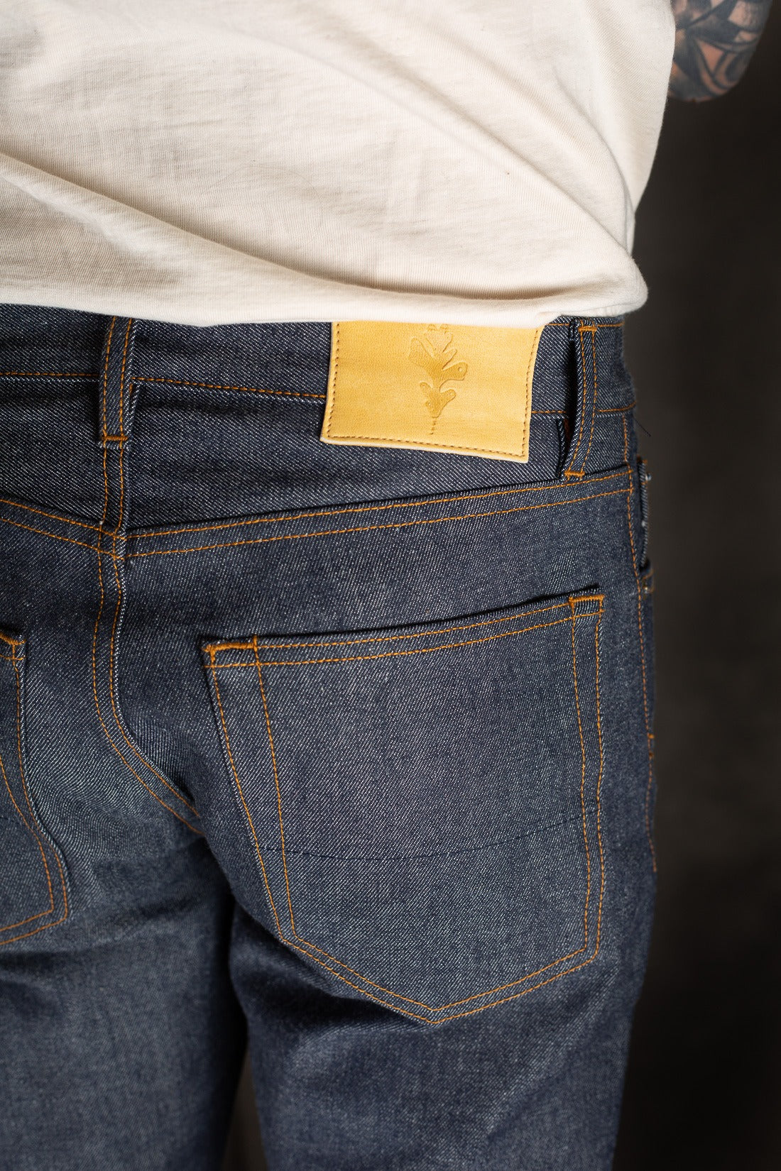 Ginew - WEST FORK - Tapered -"RED" JEAN 13 OZ