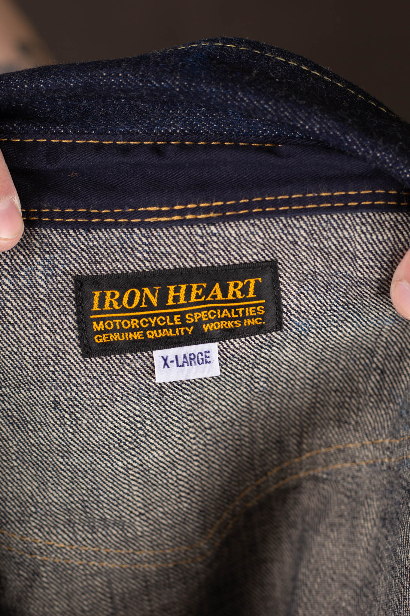 Iron Heart IHSH-292-IND - 18oz Vintage Selvedge Denim CPO Shirt - Indigo