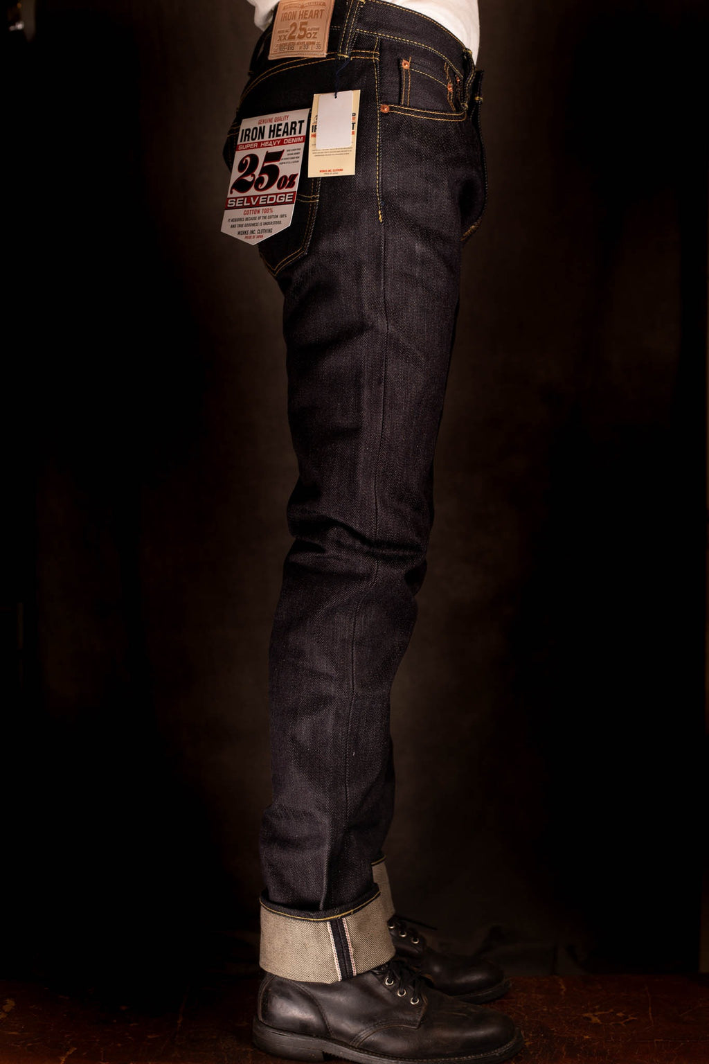 Iron Heart IH-555-XHS 25Oz Selvedge Slim Cut