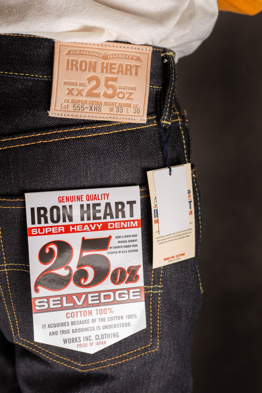 Iron Heart IH-555-XHS 25Oz Selvedge Slim Cut