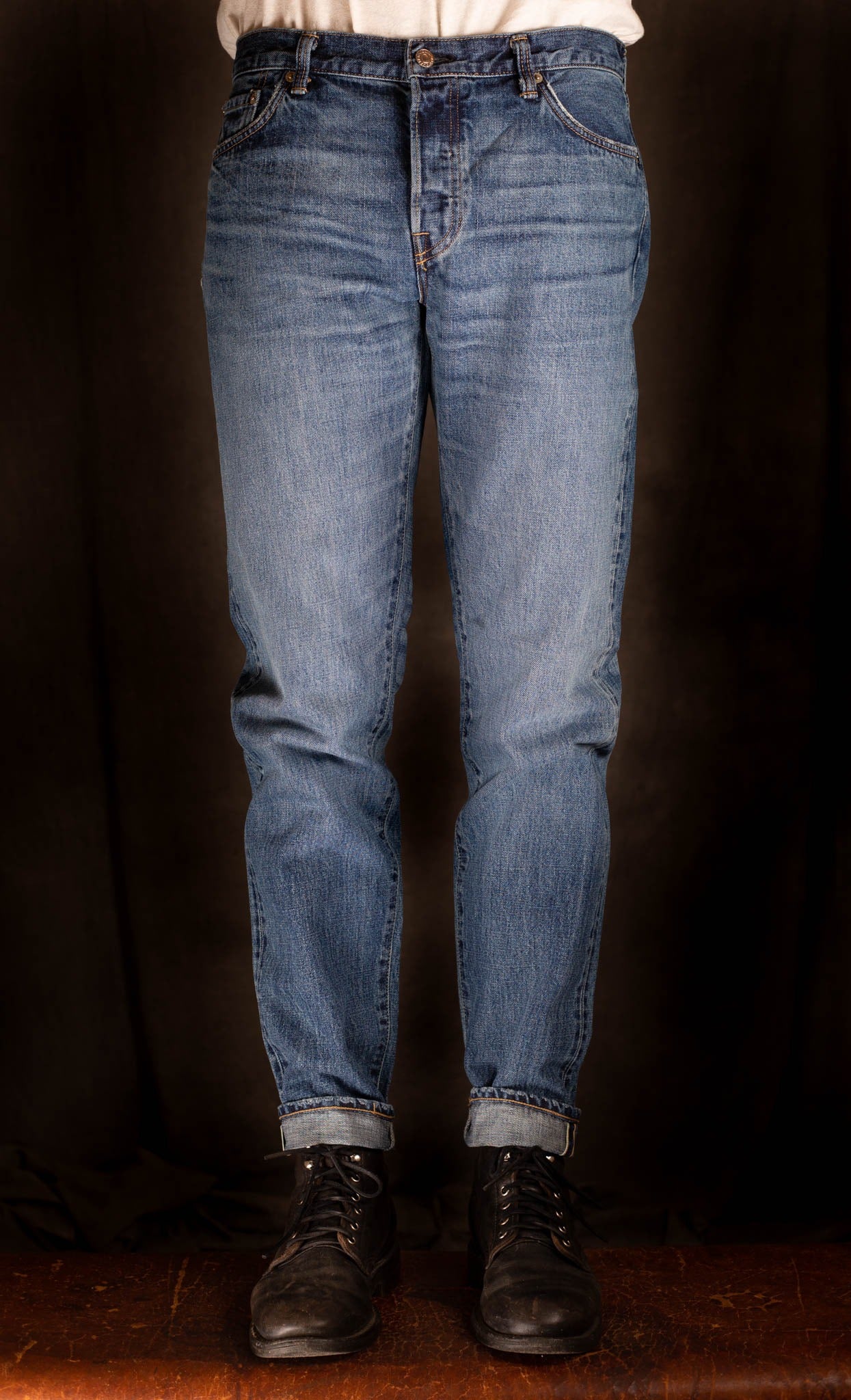 Edwin Made in Japan, 13.5oz Regular Tapered, Blue - Mid Dark Wash - I030674_01_E3