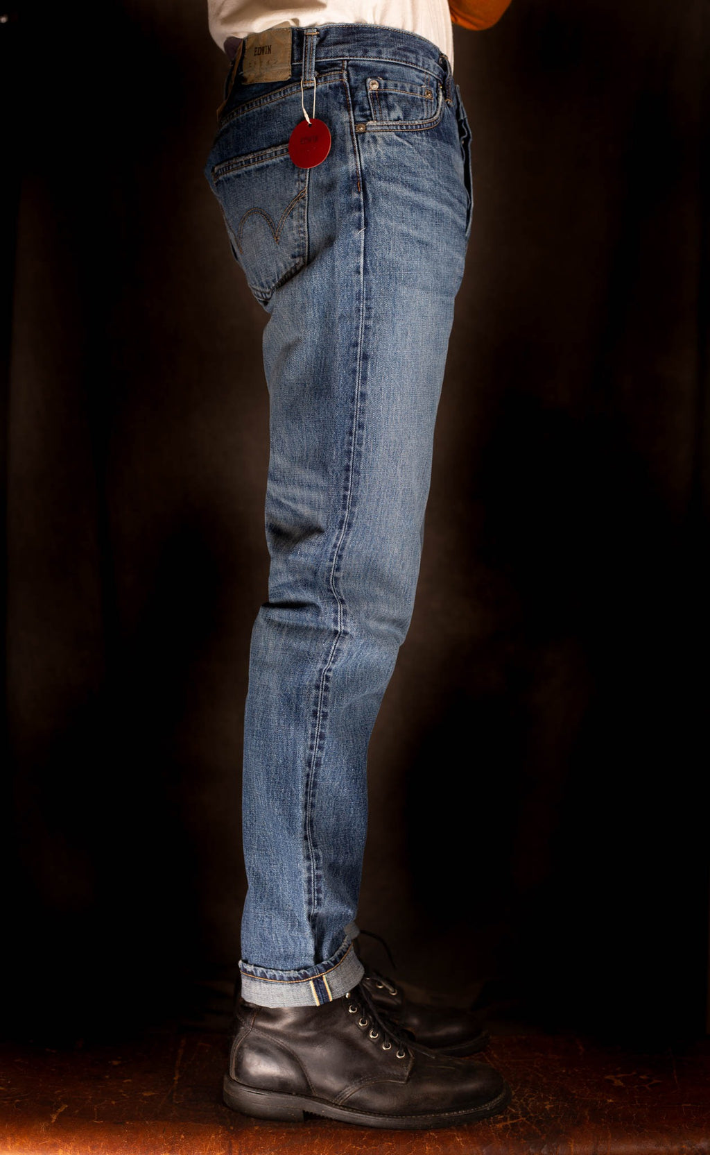 Edwin Made in Japan, 13.5oz Regular Tapered, Blue - Mid Dark Wash - I030674_01_E3