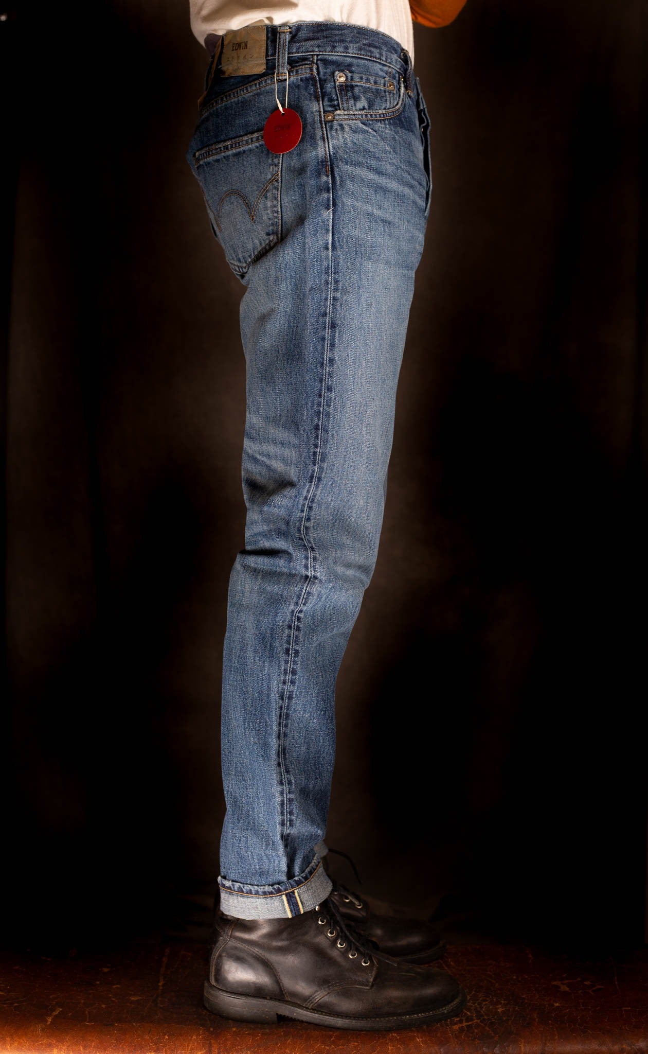 Edwin Made in Japan, 13.5oz Regular Tapered, Blue - Mid Dark Wash - I030674_01_E3