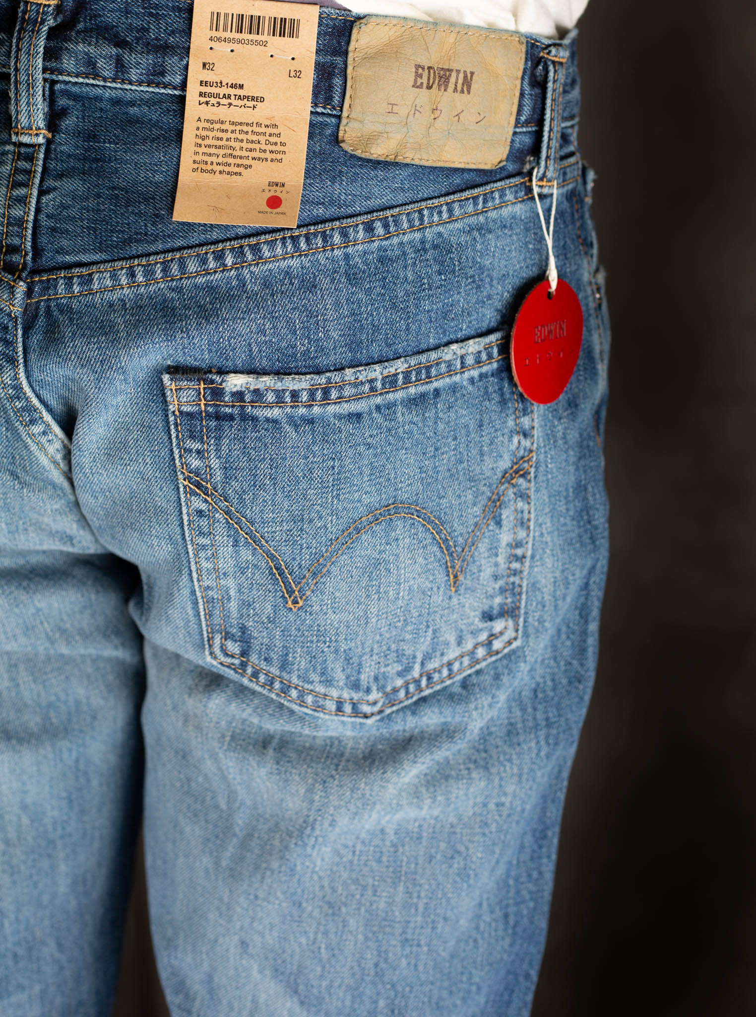 Edwin Made in Japan, 13.5oz Regular Tapered, Blue - Mid Dark Wash - I030674_01_E3