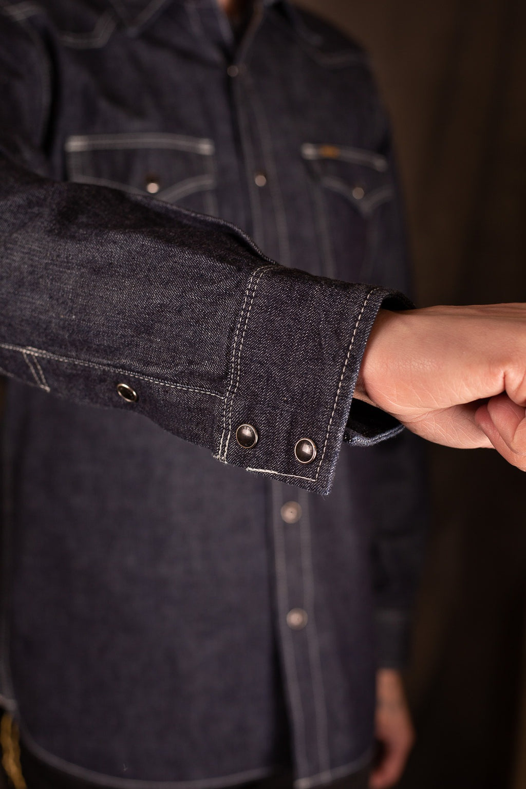 Iron Heart IHSH-320-IND 10oz Selvedge Denim Western Shirt