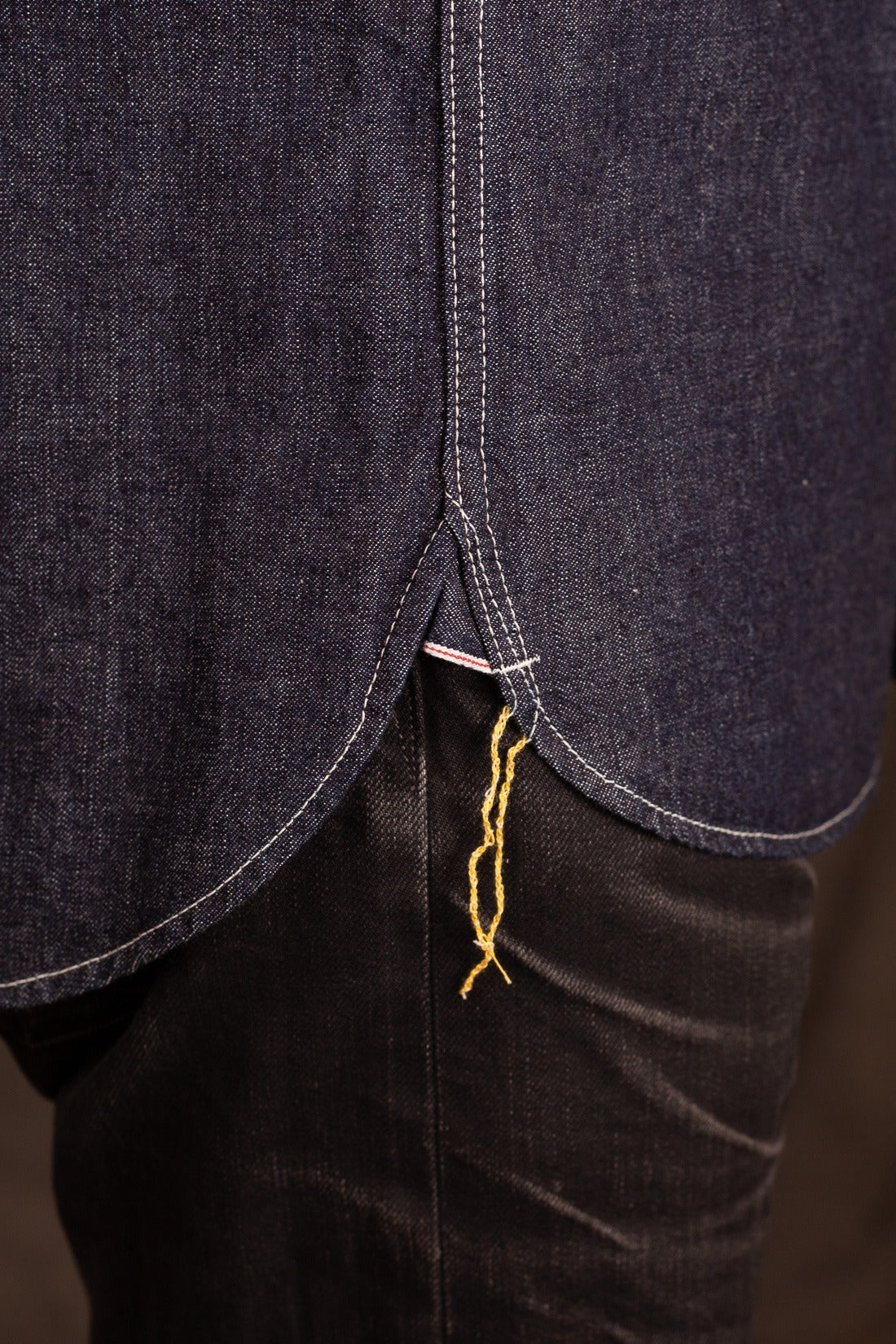 Iron Heart IHSH-320-IND 10oz Selvedge Denim Western Shirt