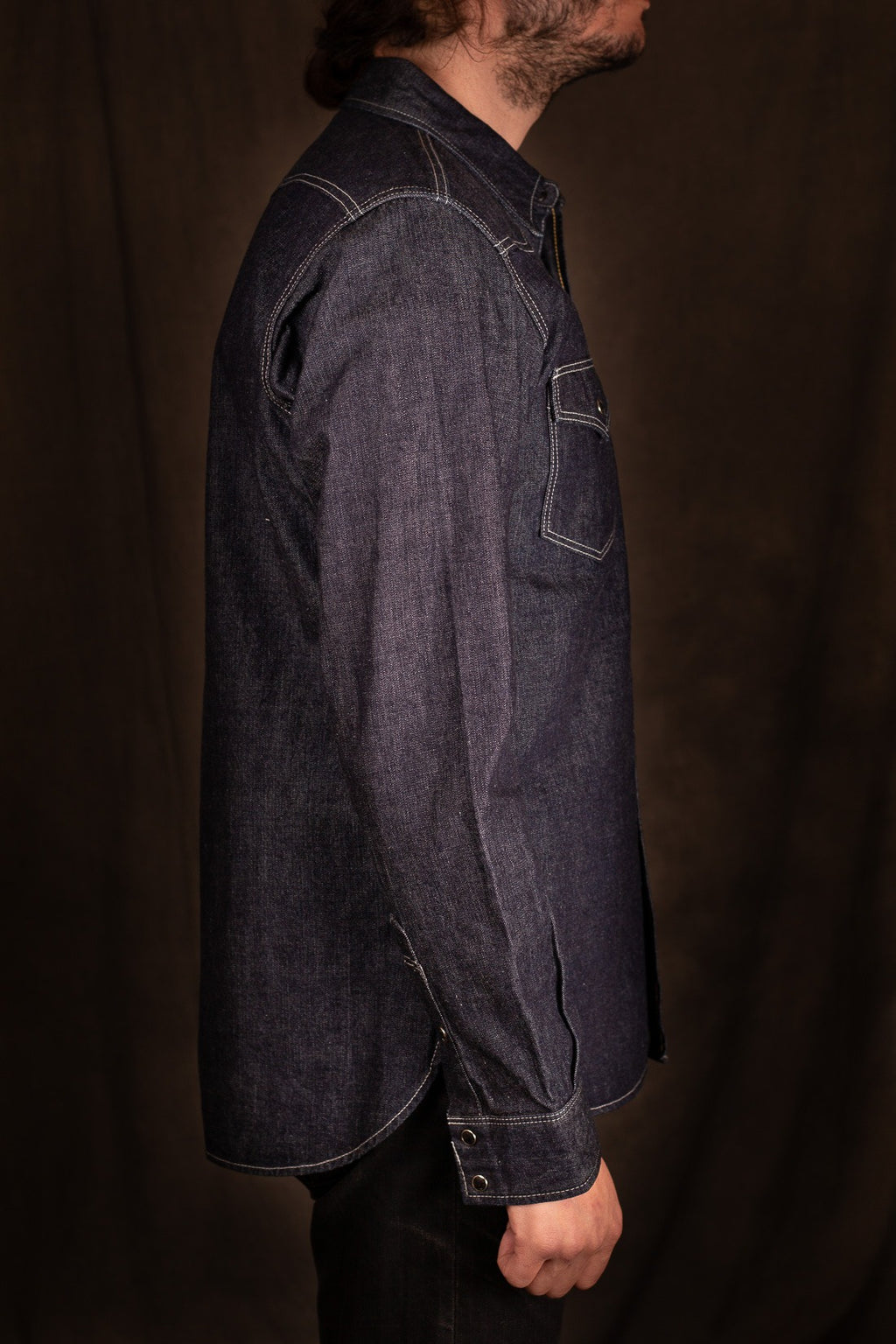 Iron Heart IHSH-320-IND 10oz Selvedge Denim Western Shirt