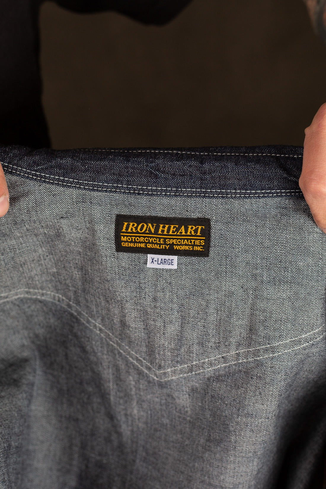 Iron Heart IHSH-320-IND 10oz Selvedge Denim Western Shirt