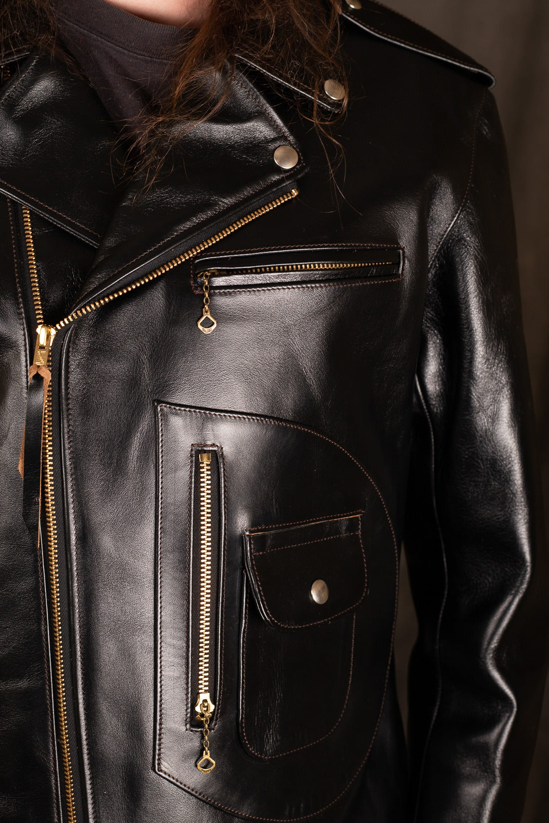 Double Helix The Innovator Horsehide Jacket Black